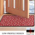 thumbnail image 3 of Red Christmas Snowflake Pattern Door Rugs,Washable Non Slip Door Mats Indoor,Decorative Door Mats,Entry Mat Indoor for Entrance,Bedroom,Kitchen,Bathroom,30"x17", 3 of 6