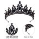 thumbnail image 3 of Corona de boda con diamantes de imitación, diadema para niñas, princesa, fiesta de cumpleaños, accesorios de boda nupcial, regalo navideño para mujeres y niñas, 3 of 5