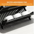 thumbnail image 4 of Black Bamboo Dish Drying Rack with Utensil Holder, 3 Tier Collapsible Dish Rack, Wooden Dish Racks for Kitchen Counter, Large Folding Drying Holder with Absorbent Dish Drying Mat, 4 of 14