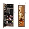 Powecrea Fashion Simple Jewelry Storage Mirror Cabinet Can Be Hung On The Door Or Wall-W40727671