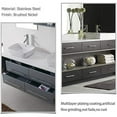 thumbnail image 4 of 15 Warm Gold Cabinet Drawer Pulls for Kitchen Cabinets - 96mm Stainless Steel Door Handles, 4 of 7