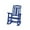 Dark Blue, variant on Clihome Outdoor Rocking Chair,HIPS All Weather Resistant Patio Rocker Chairs Presidential High Back Outdoor Chairs Realistic Wood Texture for Garden Lawn Courtyards Brown