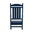 GARDEN Classic Plastic Adirondack Porch Rocking Chair, Navy Blue