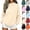 Beige, variant on Sevevn Womens Mock Neck Sweatshirts Oversized Pullover Fall Outfits Fashion Clothes Long Sleeve Tops Red 2XL
