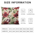 thumbnail image 5 of COMIO  Roses Decorative Pillow Covers Vintage Gold Burgundy Flowers Leaves Rustic Throw Pillow Covers for Sofa Couch Decoration, 5 of 5