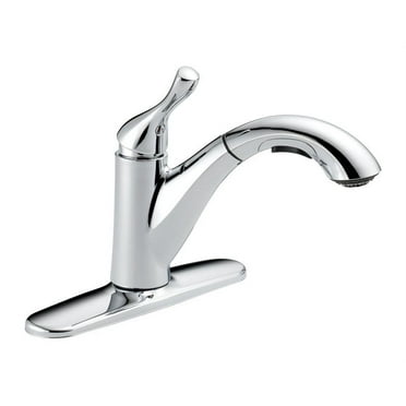 Delta Grant One Handle Chrome Pull Out Kitchen Faucet