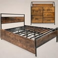 thumbnail image 1 of Base Cama Matrimonial Cajones + Comoda Country Moderno Houzer, 1 of 12