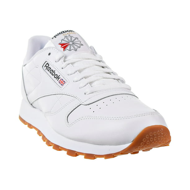 Reebok Classic Leather Men's Shoes Intense White-Gum - Walmart.com