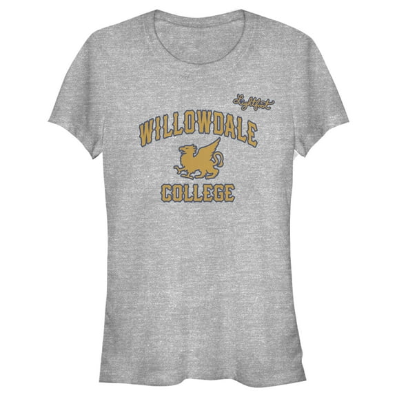 Junior's Onward Willowdale College Crest  Graphic Tee Athletic Heather X Large