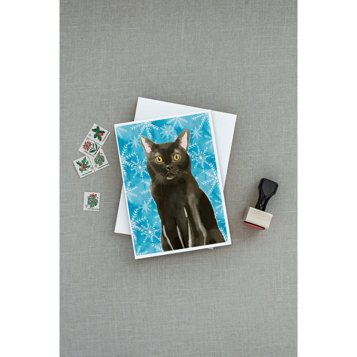 Bombay Winter Snowflake Greeting Cards and Envelopes Pack of 8