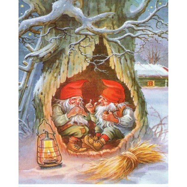 Diamond Painting (DB0512) Square Goblin Old Man Rhinestone Crafts (B1759) 45x60cm FLhrweasw Nuevo