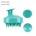 thumbnail image 4 of Cepillo de champú para masaje del cuero cabelludo, cepillo de pelo de silicona suave para mojado, seco, aceitoso, rizado, recto, grueso, fino, áspero, largo, corto, natural, hombres, mujeres, niños,, 4 of 5