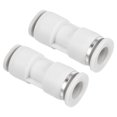thumbnail image 1 of Unique Bargains 6mm à 3mm Réduction Pousser pour Connecter Raccord de Ligne d'Air Blanc, 2 Pack, 1 of 4