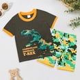 thumbnail image 2 of Nwiuh Pajama Set , Teens, 2 Pc T Shirt Shorts Set PJs, Soft Sleepwear, Cozy Loungewear, Gamer Gifts(Yellow, 3-4 Years), 2 of 6