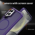 thumbnail image 3 of TECH CIRCLE For Samsung Galaxy S25 Translucent Back Case 6.2" 2025 Model, Compatible with MagSafe and Magnetic Accessories, Lightweight Slim Case, Shockproof Protective Cute Phone Cover, Purple, 3 of 8