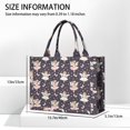 thumbnail image 3 of Large Capacity Tote Bag,Dark Pink Fairy Princess Pattern Handbag Fashion Luxury Tote Bag,15.7"x13"x 5.1" Inches,Laptop Compatible, 3 of 6