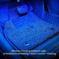 thumbnail image 4 of Wireless Car Ambient Lights with Remote Control,USB Rechargeable Interior LED Strip Kit,Multi-Color Mood Lighting for Dashboard Footwell Doors,Easy Installation Adhesive, Auto Accessories Decoration, 4 of 5