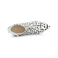 thumbnail image 4 of BLISSFUL STEP Women's Polka Dots Stiletto Heel Ankle Boots White 7.5, 4 of 7