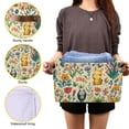 thumbnail image 3 of Yayeee Canvas Storage Basket with Handles for Shelves Fabric Bins Closet Organizer, Floral Animals, 3 of 8