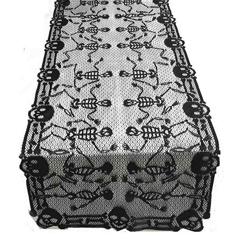 Pompotops 2023 New Halloween Supplies, Lace Table Flag