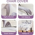 thumbnail image 2 of Dining Room Chair Covers Slipcovers Set of 6, Stretch Kitchen Chair Covers Washable Spandex Parsons Chair Slipcover, Removable Dining Seat Protector for Home or Party, 2 of 6