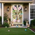 thumbnail image 4 of Tupukom Easter Decorations Door Cover 72x35 Inch Spring Backdrop Design Spring Door Decorations forr Seasonal Home and Porch Decor, 4 of 6