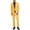 Yellow, variant on JIKNTTR Men's 2 Piece Slim Fit Suit Set Business Casual Suit Sets Solid Color Man Wedding Party Jacket Blazer & Pants Set Simple Casual Suits