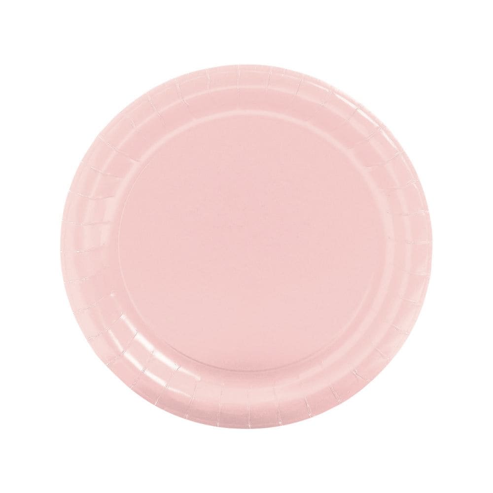 Light Pink 8 7/8" Paper Plates (24Pc) Party Supplies 24 Pieces