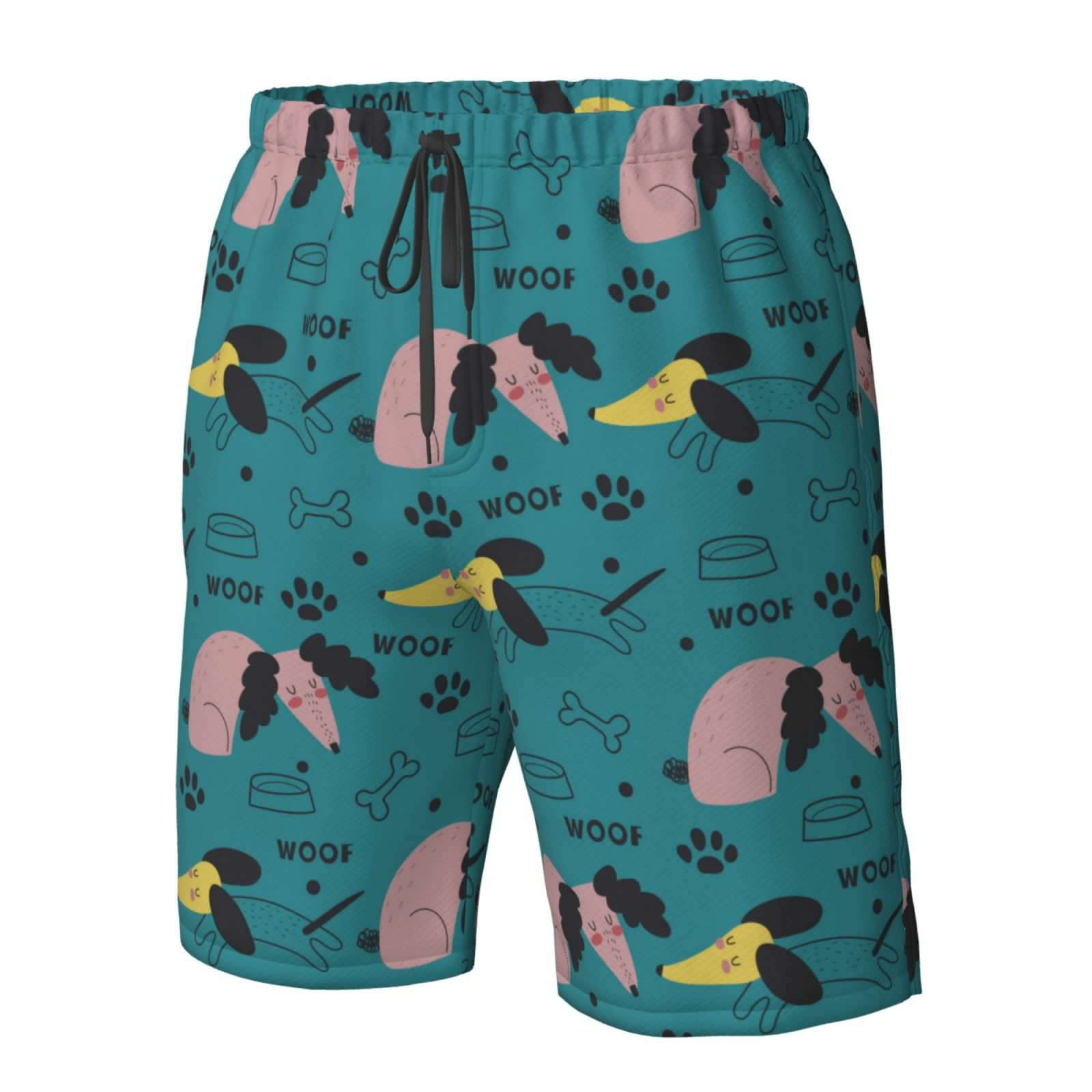 thumbnail image 5 of Naloa Dachshund Dog Men's Beach Shorts, Surfing shorts, Swim trunks, Quick Dry Swim Trunks for Surfing Beach Fun - Small, 5 of 9