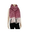 thumbnail image 2 of Sierra Socks Women's Blanket Scarf Shawl, Oversized Scarves, Softer features (Rose), 2 of 6