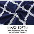 thumbnail image 4 of Stretch Dining Chair Slipcovers, XL/Oversized Removable Washable Soft Spandex Extra Large Dining Room Chair Covers for Kitchen Hotel Table Banquet Geometric Print (2 Per Set, Navy Blue), 4 of 7