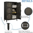 thumbnail image 4 of Yizosh Metal Locker with Lockable Doors, Industrial Steel Storage Lockers for Employees - Locker Storage Cabinets for School, Gym, Home, Office, Garage, 4 of 16
