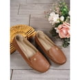 thumbnail image 6 of Women’s Slip-On Loafers Flats, Soft Leather Comfort Walking Shoes, Lightweight Non-Slip Driving Moccasins, 6 of 7