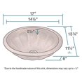 thumbnail image 3 of Polaris 921 Single Bowl Copper Bathroom Sink, 3 of 5