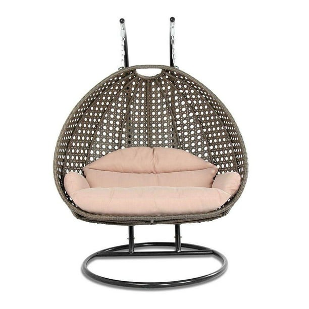 Luxury 2 Person Wicker Swing Chair With, Swinging Outdoor Chair With Stand