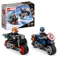 thumbnail image 1 of Lego Marvel 76260 Black Widow and Captain America Motorcycles Avengers Age of Ultron Toy, 1 of 5