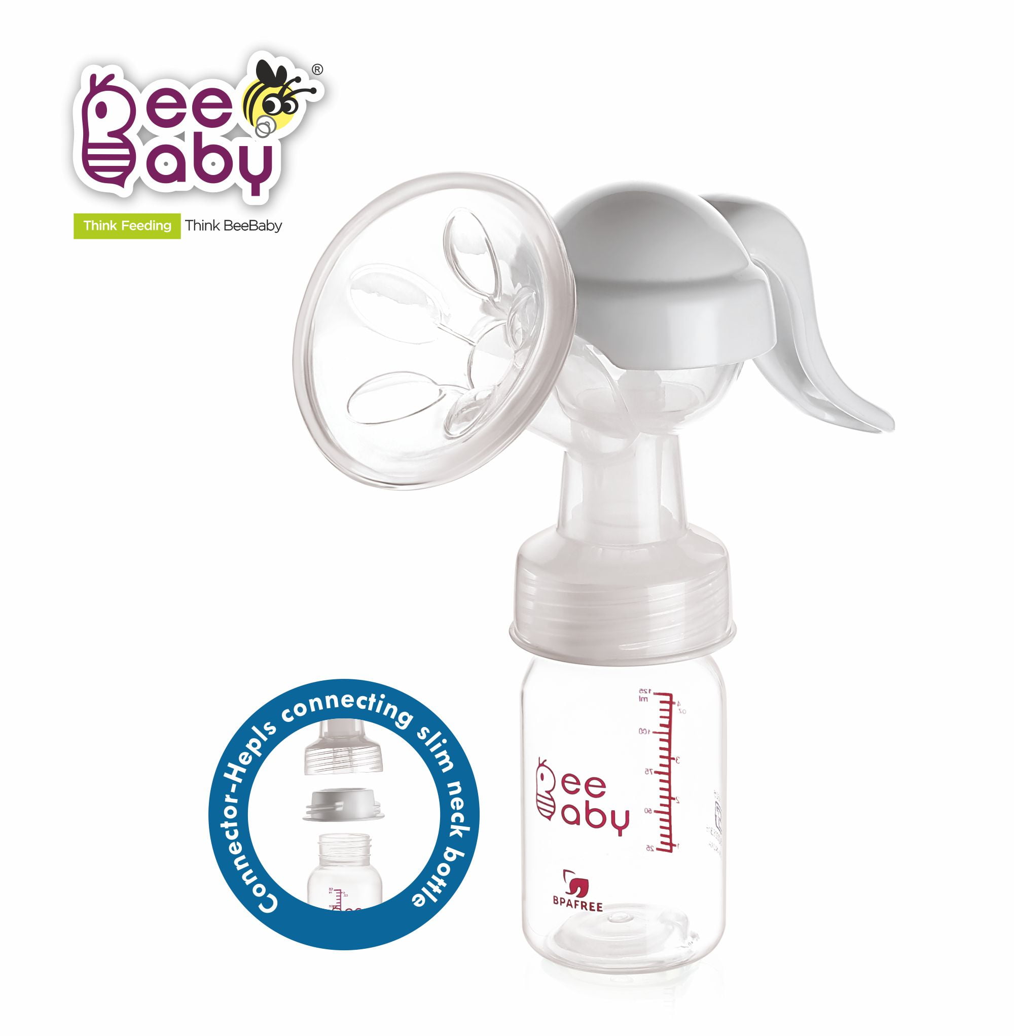 BeeBaby Comfort 2-in-1 Manual Breast Pump