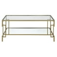 thumbnail image 2 of Furniture of America Anaheim Metal 1-Shelf Coffee Table in Gold Champagne, 2 of 7