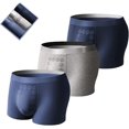 thumbnail image 3 of Ropa interior para hombre con terapia de campo energético Eft, 3 piezas/juego, calzoncillos tipo bóxer para hombre, calzoncillos tipo bóxer con ajuste magnético, parte inferior transpirable, pantalón, 3 of 5