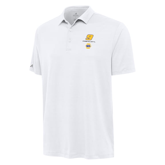 Men's Antigua White Chase Elliott Reprocess Polo