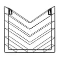 thumbnail image 1 of Revistero de Pared Organizador de Archivos Colgante Portalibros Metal Revistero Soporte para Cartas Decorativo Funcionalidad Metálica Adecuado para Negro, 1 of 8