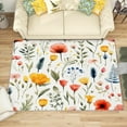 thumbnail image 1 of 2x3 Rug, Botanical Door Mat, Floral Rug, Spring Flower Rugs for Entryway, Washable & Non Slip & Soft Low Pile Small Carpet, Indoor Doormat, Botanical Home Decor & Gifts, 1 of 7