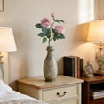 thumbnail image 6 of Antqov Fake Flowers, 3 Heads Faux Flowers Silk Rose Artificial Flowers Bouquets for Coffee Living Room Bathroom Plant Home Decor, 6 of 6