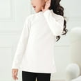 thumbnail image 2 of Mepaouo Boys Girls Long Sleeve Shirts Kids Turtleneck Pullover Toddler Basic Tees Tops T-Shirts White 2-3 Years, 2 of 5
