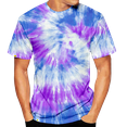 thumbnail image 4 of Colorful Tie-Dye Men's Top Serviceable Soft Art Print Top for Men Women for Gift to Husbund, 4 of 16
