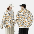 thumbnail image 4 of Balery Dog Faces Sudadera ligera de manga larga con capucha y protección solar UPF 50+ para hombre y mujer, ideal para pesca y running-Medium, 4 of 7