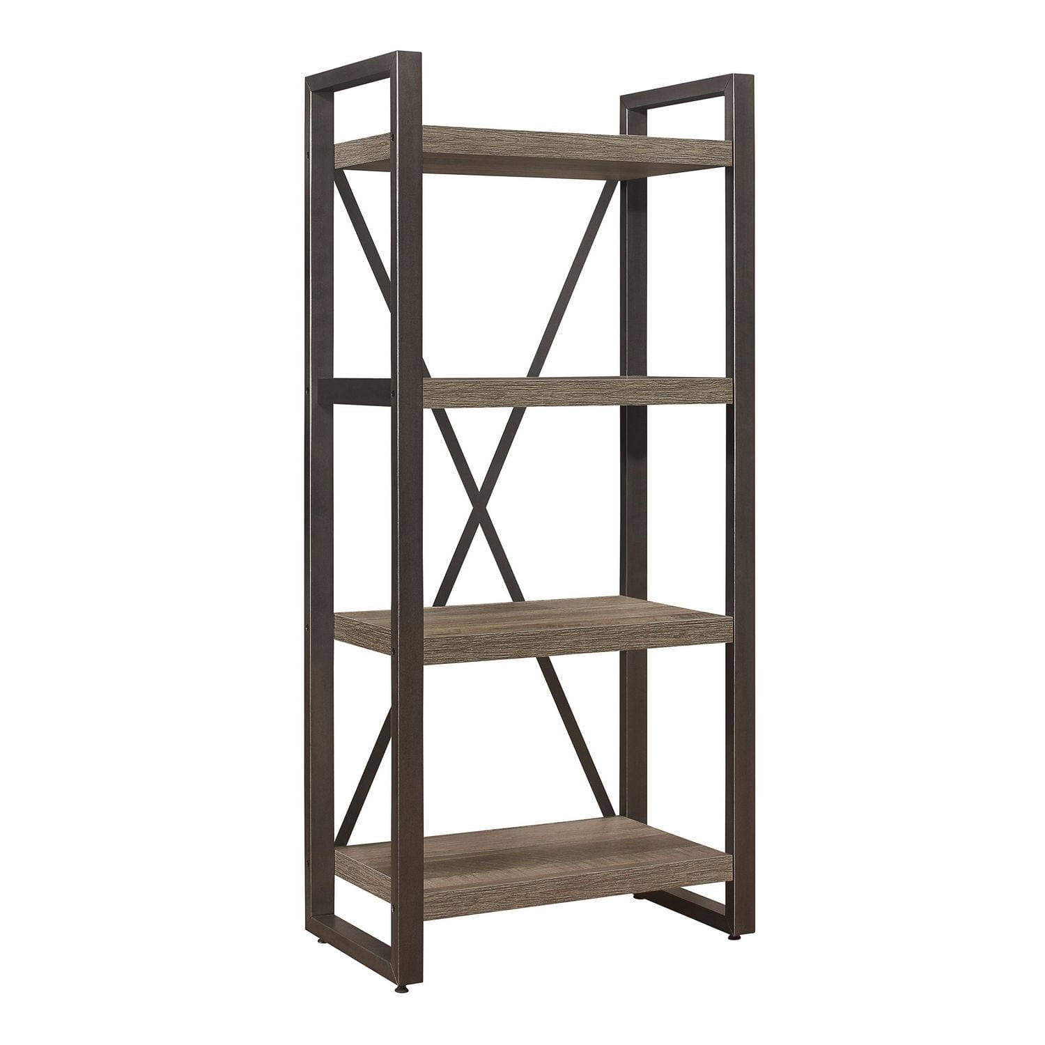 Topline Home Furnishings 4-Shelf Bookcase/Side Pier
