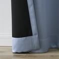 thumbnail image 4 of Mainstays Solid Blackout Curtain Panel Pair, Set of 2, Blue Quartz, 30”W x 84”L, 4 of 5