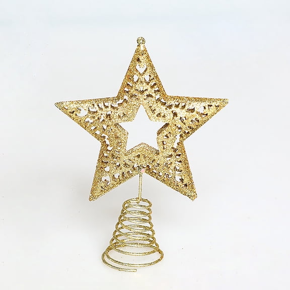 Clearance! Miommo Christmas Decorations Clearance Glitter Star Christmas Tree Topper Mini Christmas Tree Star Topper for Small Christmas Tree Decoration