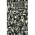 thumbnail image 2 of Baxter Mill Archive 21x32 Black Ornate Wood Framed with Double Matting Museum Art Print Titled - Graphic Mod Abstract II, 2 of 4